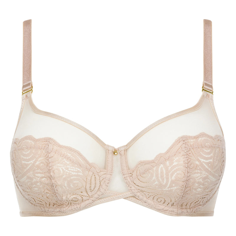 UW Four Sections Full Cup Bra - Beige