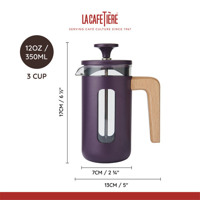 Pisa 3 Cup Cafetiere - Purple
