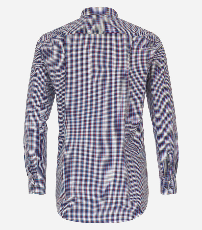 Comfort Fit Check Shirt - Blue