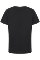 Norma Front Print T-Shirt - Cambodia Pictures Black