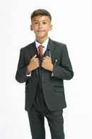 Caridi 3 Piece Suit - Olive