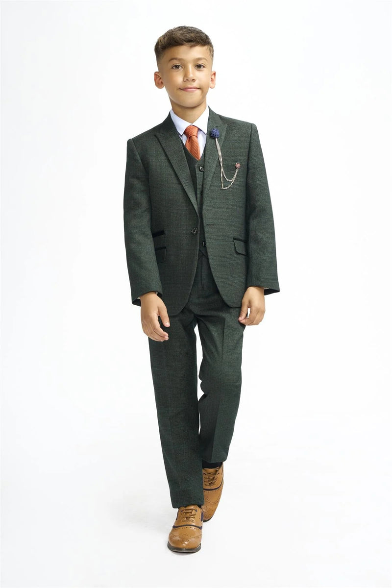 Caridi 3 Piece Suit - Olive