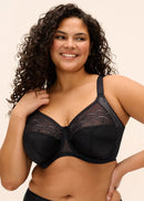 Cate Underwire Banded Bra - Black