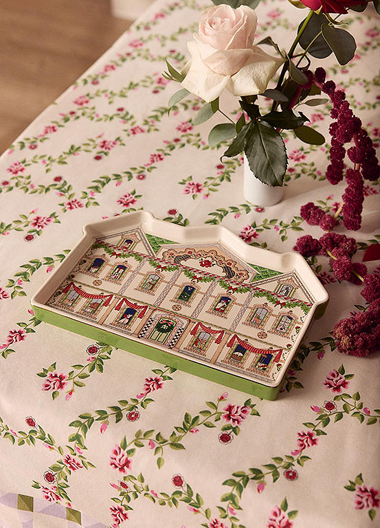 Dolls House Christmas Rectangular Platter