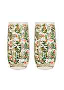 Christmas Set of 2 Hiball Glasses - Dolly Rose