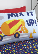 Construction Duvet Cover Set - Blue