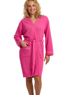 Waffle Kimono Robe - Cerise