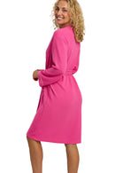 Waffle Kimono Robe - Cerise