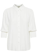 Nola 3/4 Sleeve Shirt - Chalk