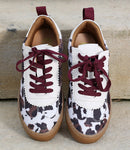 Ciara Trainer - Cow Print