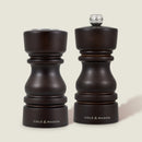 London Chocolate Wood Salt Shaker & Pepper Mill Set