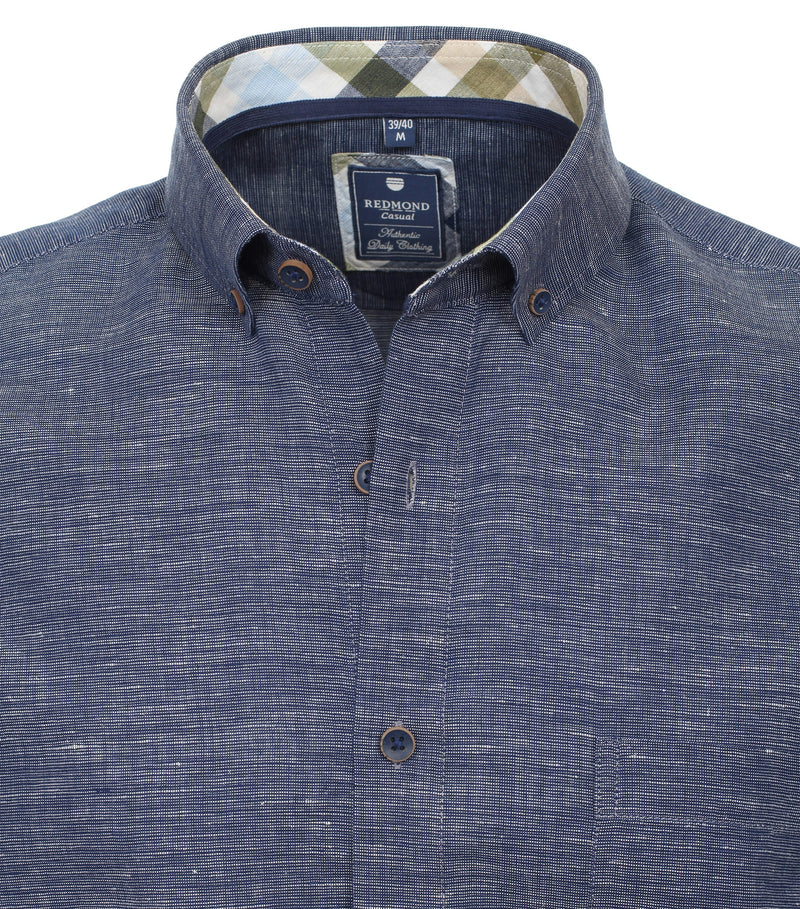 Plain Short Sleeve Shirt - Light Blue