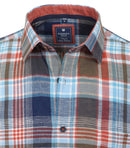 Check Short Sleeve Shirt - Brown