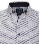 Print Short Sleeve Shirt - Blue