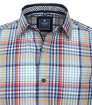 Check Short Sleeve Shirt - Blue