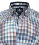 Check Short Sleeve Shirt - Blue