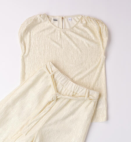 2 Piece Set - Cream/all Over Gold