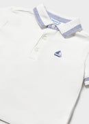 Short Sleeve Polo - White