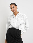 St. Tropez Long Sleeve Blouse - White