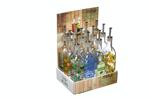 World of Flavours 550ml Oil/Vinegar Drizzlers - Assorted Designs