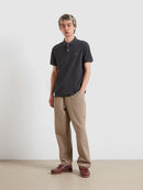 Cunningham Polo Shirt - Washed Black Marl