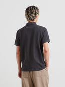 Cunningham Polo Shirt - Washed Black Marl