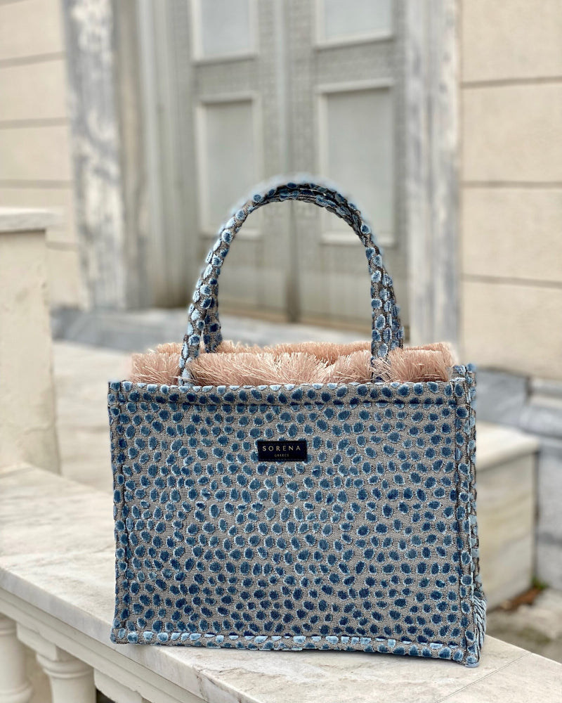 Cyclades Medium Tote Bag - Blue Multi