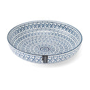 Blue Mediterranean Stoneware Bowl