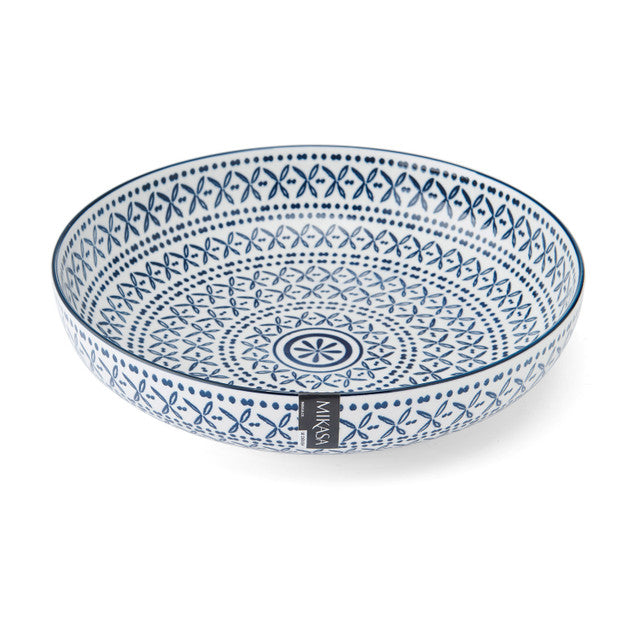 Blue Mediterranean Stoneware Bowl