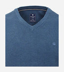 V Neck Jumper - Blue 121