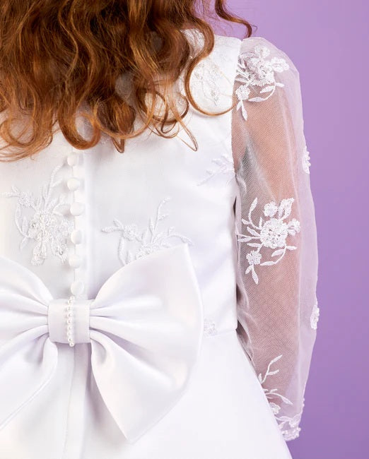 Daisy Communion Dress - White