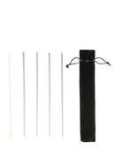 4 Piece Stainless Steel Straw Set