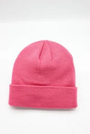 Plain Beanie - Dark Pink