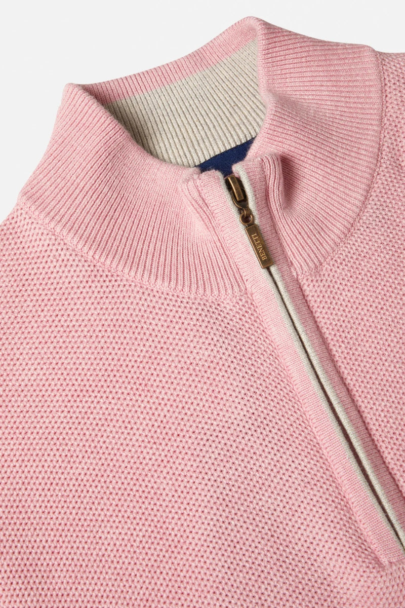Benetti Dawson 1/4 Zip Jumper - Blush