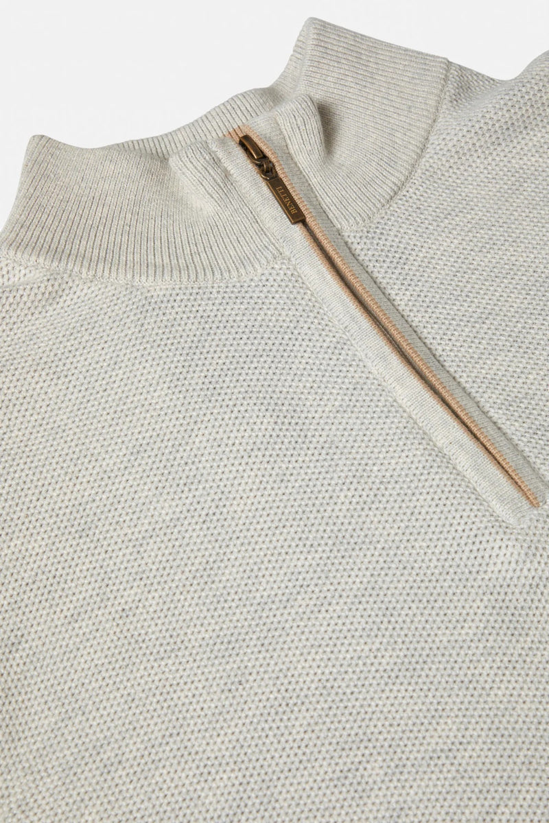 Dawson 1/4 Zip Jumper - Stone