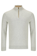 Dawson 1/4 Zip Jumper - Stone