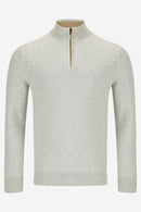 Dawson 1/4 Zip Jumper - Stone
