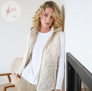 Denise Quilted Gilet - Cream