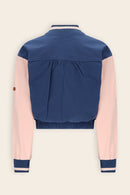 Devis Sweat zip up varsity cardigan - Ensign Blue