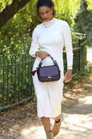 Diana Top Handle Crossbody - Cherry