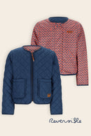 Diaz Reversible Stepped Jacket - Ensign Blue