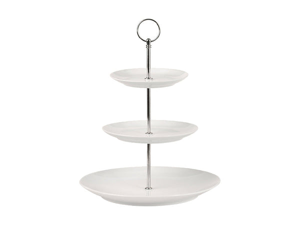 White Basics 3 Tiered Cake Stand