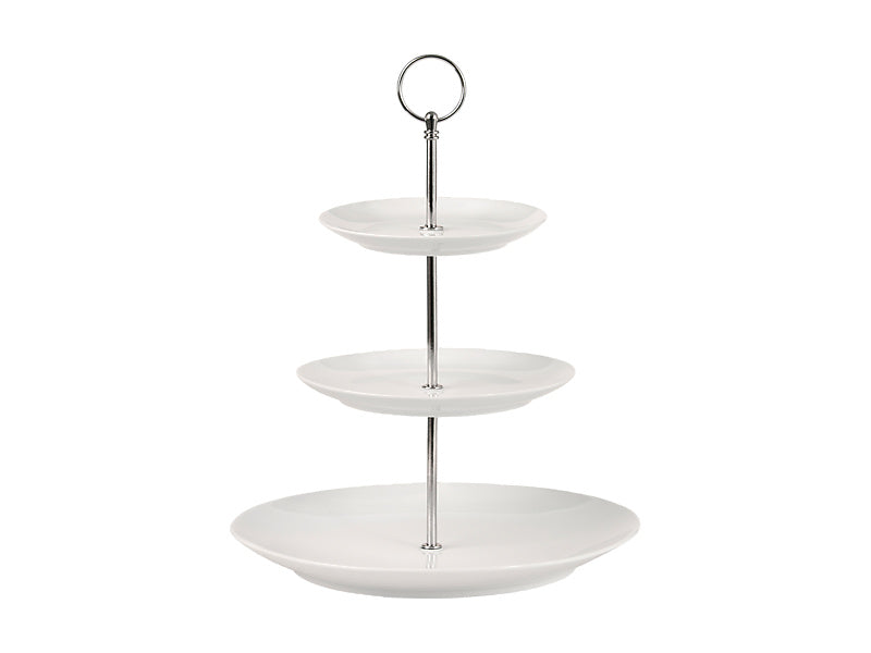 White Basics 3 Tiered Cake Stand