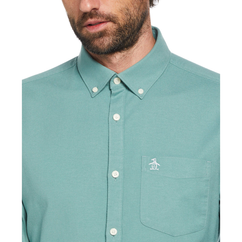 Long Sleeve Oxford Shirt - Oil Blue