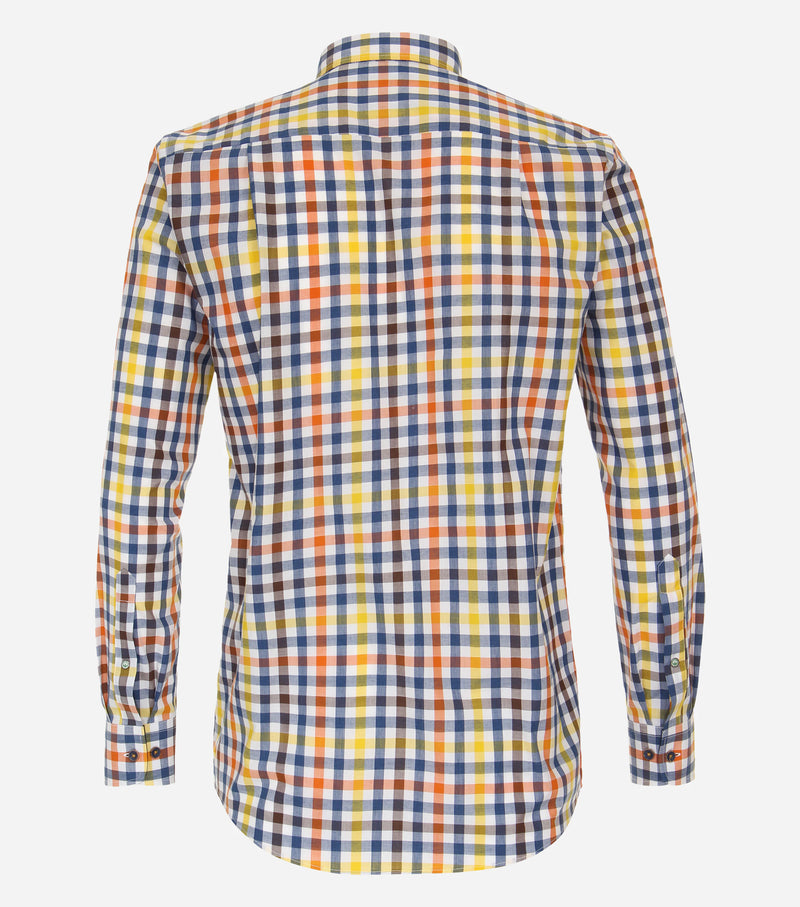 Comfort Fit Check Shirt - Yellow