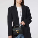 Grained Leather Handbag - Black