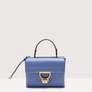Grained Leather Handbag Small - Blue