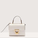 Grained Leather Handbag - White