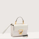 Grained Leather Handbag - White