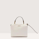 Grained Leather Handbag - White